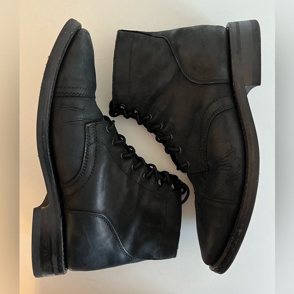 Thursday Boot Company Men’s Captain Black Matte Lace Up Boot US 11